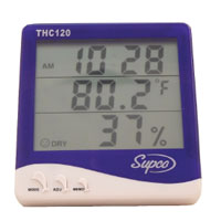 Supco Thermo-Hygrometer w/ Clock