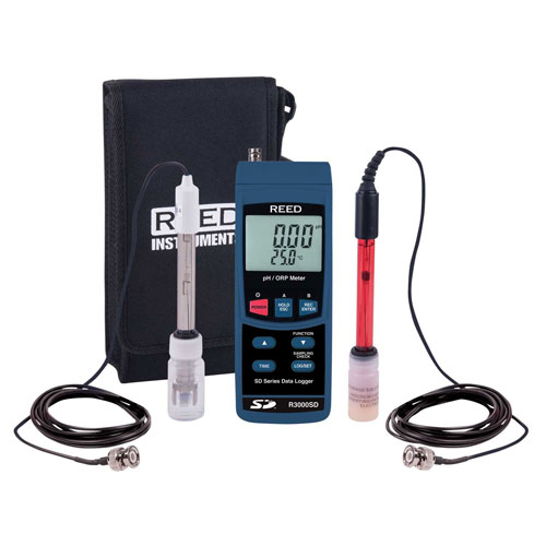 pH ORP Meter Kit w/ SD Card Slot for Data Logging