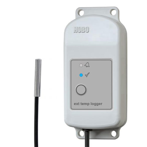 Onset HOBO&reg; MX2304 Outdoor Bluetooth Temperature Data Logger with External Sensor
