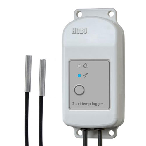 Onset HOBO&reg; Outdoor Bluetooth Temperature Data Logger w/ 2 External Sensors