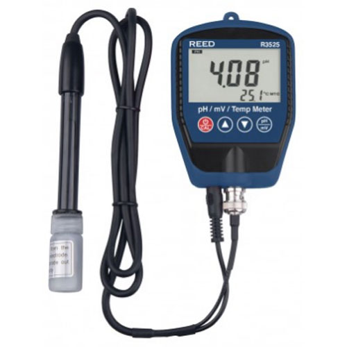 Reed pH/mV and Temperature Meter w/ NIST Calibration