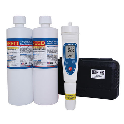 Reed R3500 pH Meter Kit with pH Pen and Buffer Solutions