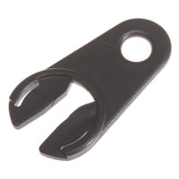 ACR Systems Straight Flanged Black Plastic Key FOB with Eyelet